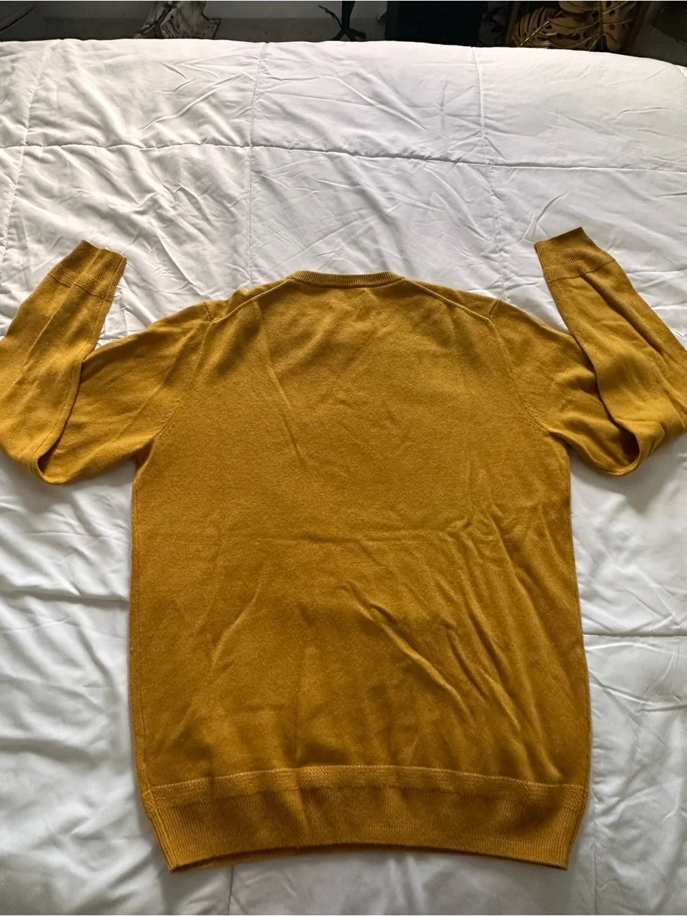 J. Crew Men’s Mustard Yellow Crewneck Sweater